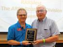 ARRL Roanoke Division Director Jim Boehner, N2ZZ (left), presented the 2016 Roanoke Division ARRL Service Award to Matthew W. McGuire Jr., AF4UZ. [Bob Inderbitzen, NQ1R, photo]